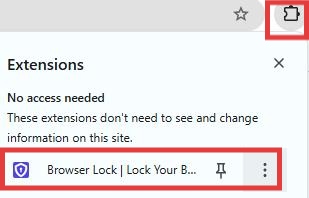 click the Extensions icon