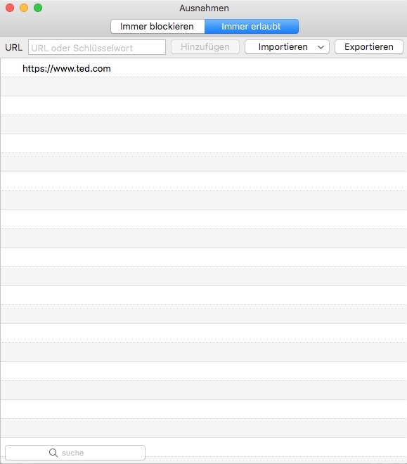 Erlauben Sie den Zugriff auf bestimmte Websites in Chrome