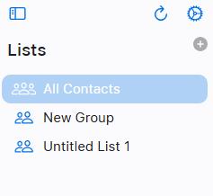 select all contacts