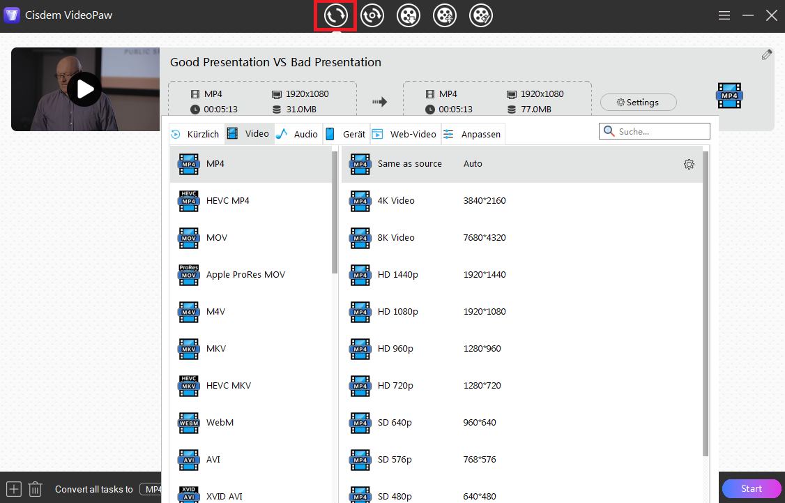 convert Linkedin videos to any formats