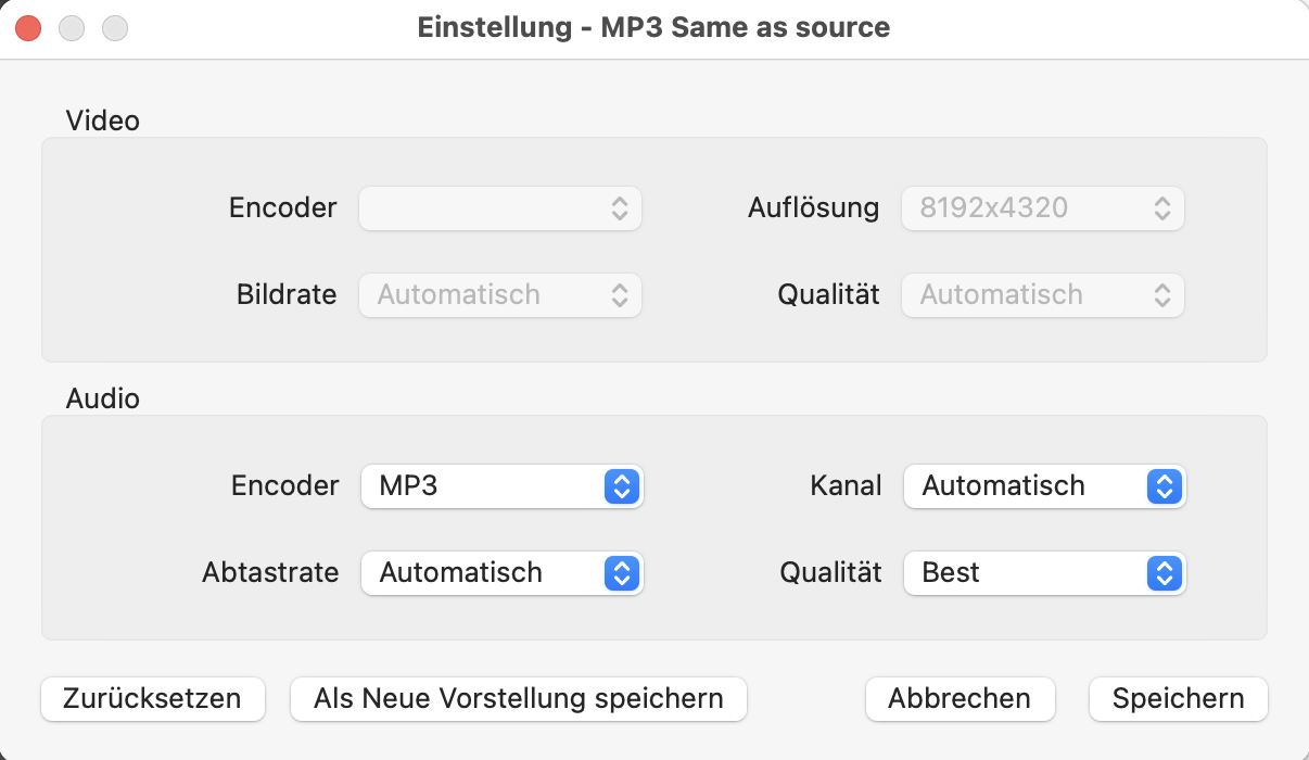 erweiterte Einstellungen