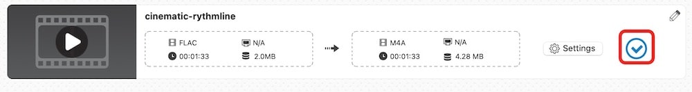 locate converted audio