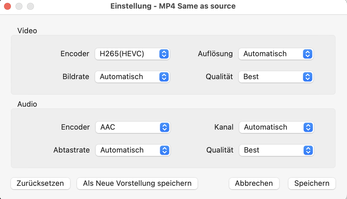 erweiterte Einstellungen