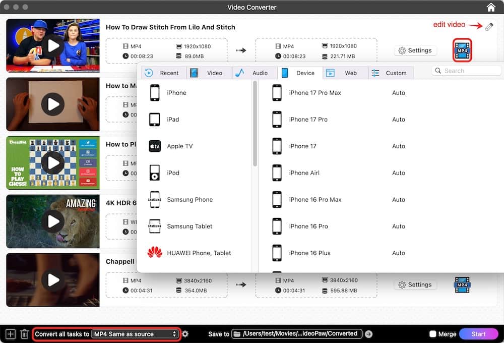 convert youtube videos to iphone