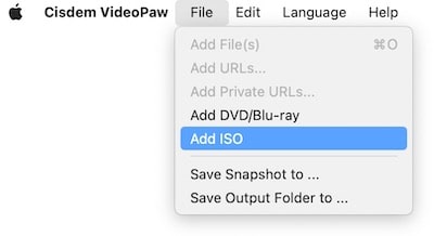 add iso file on mac