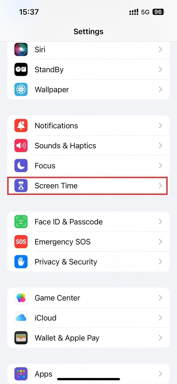 screen time iphone