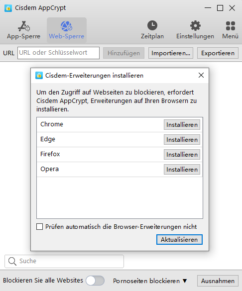 download and install extensions