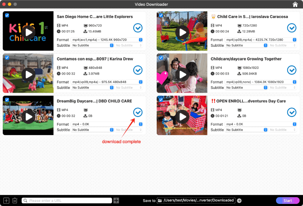 start downloading facebook videos