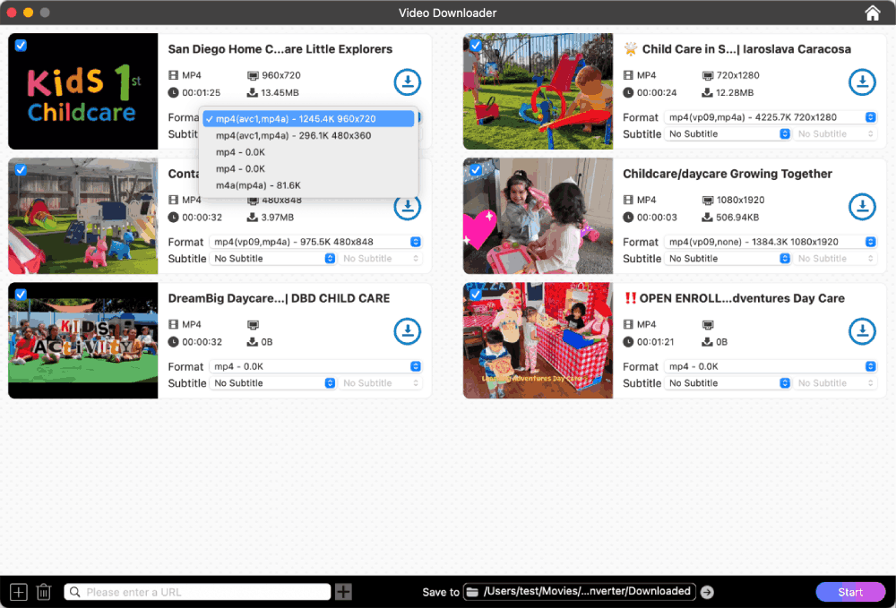 select format from facebook video
