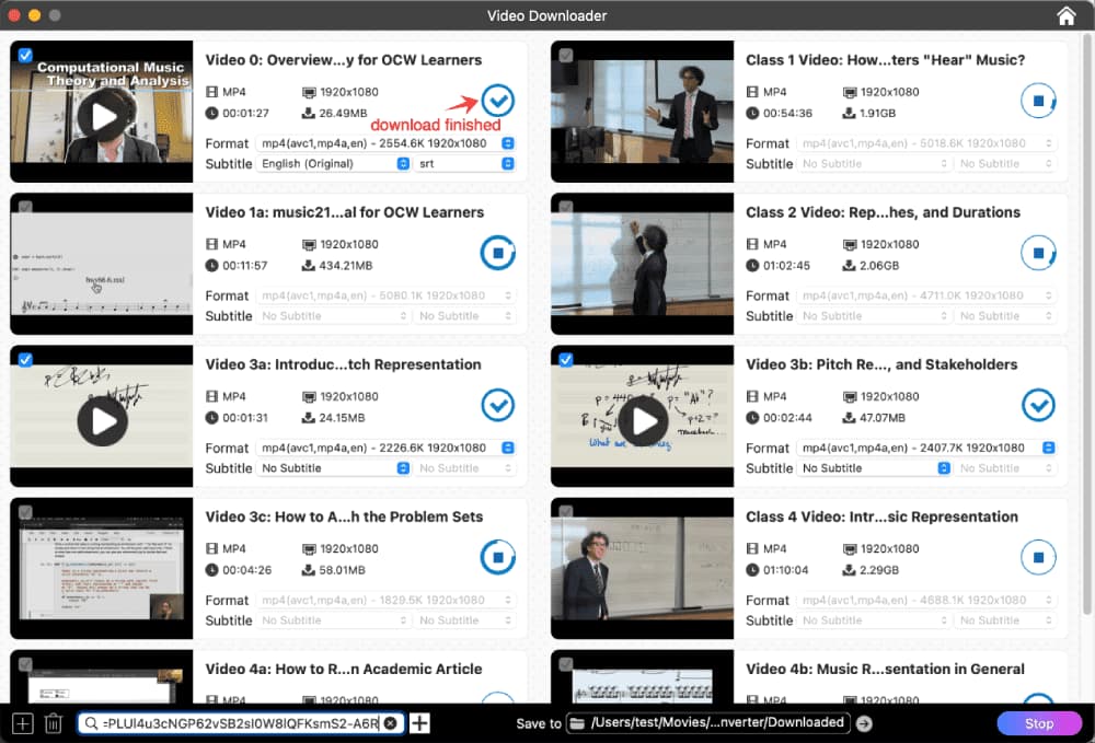 start downloading youtube videos