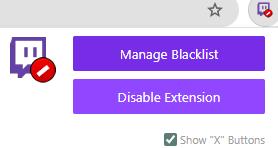 manage blacklist