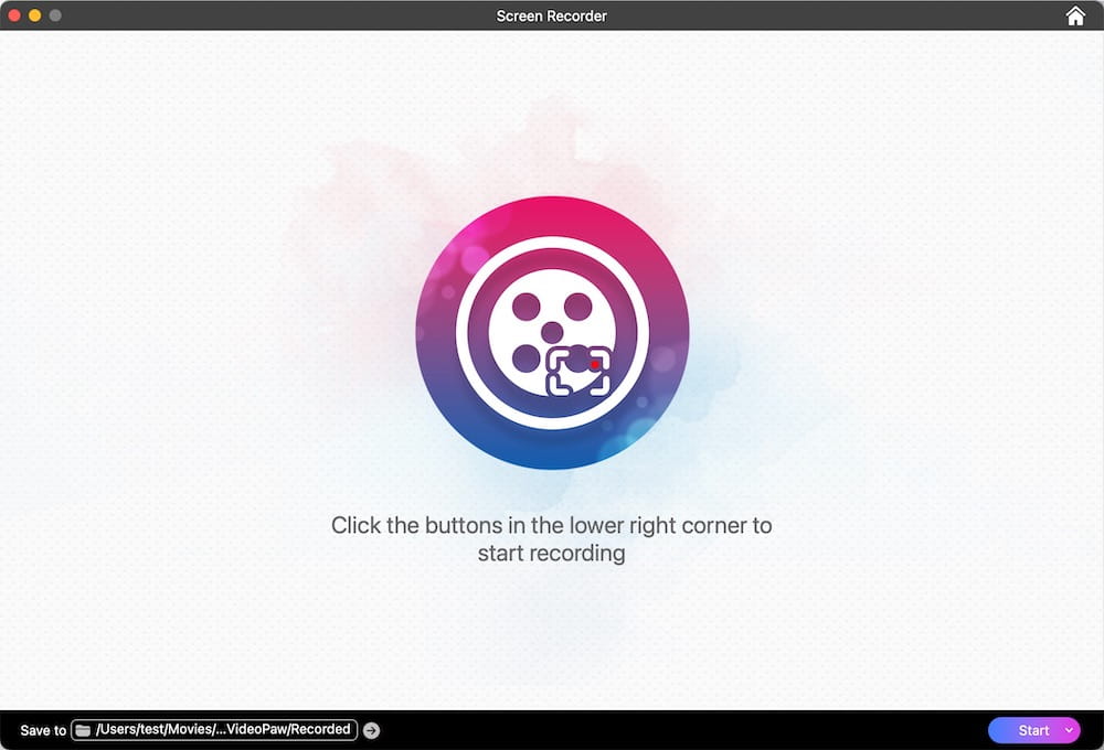 screen recorder interface