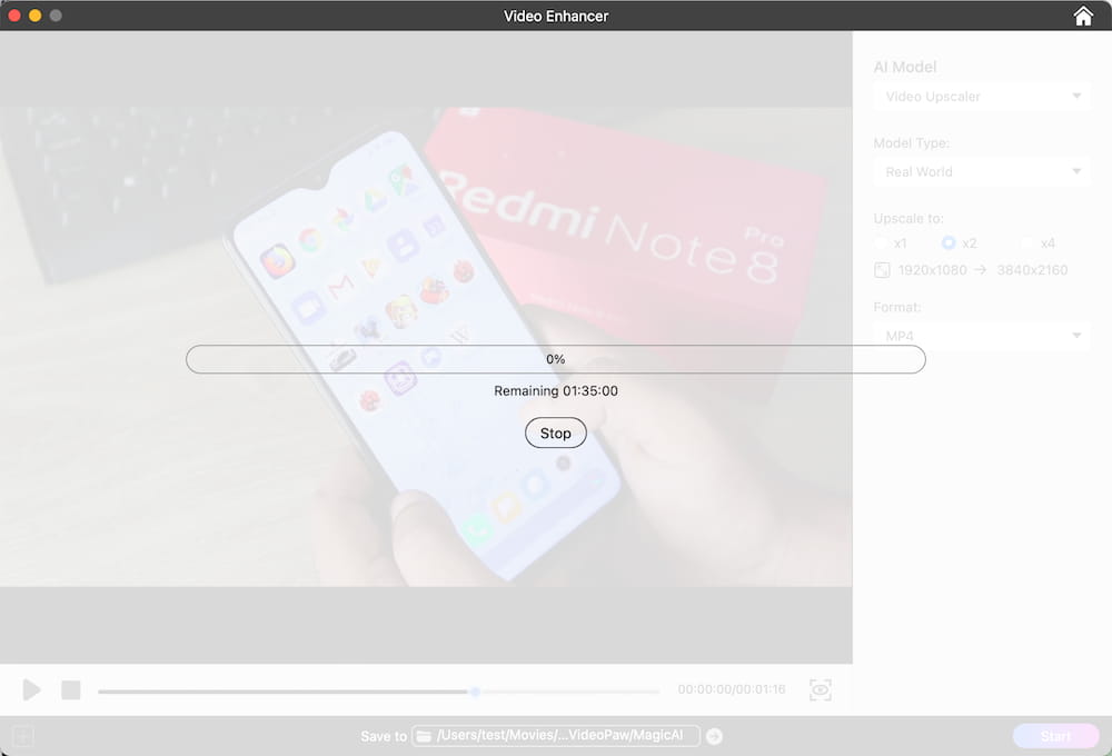 start video enhancing