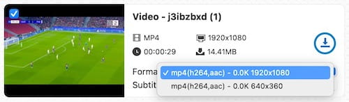 choose streamable video resolution