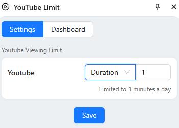 YouTube Limit