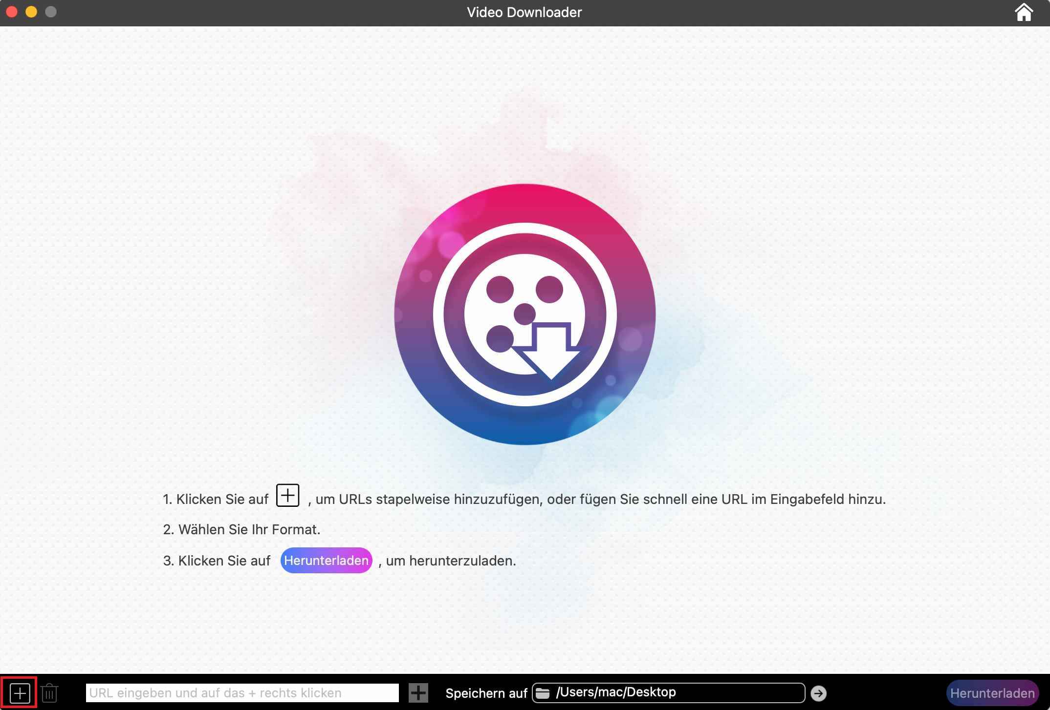 paste url to download ui