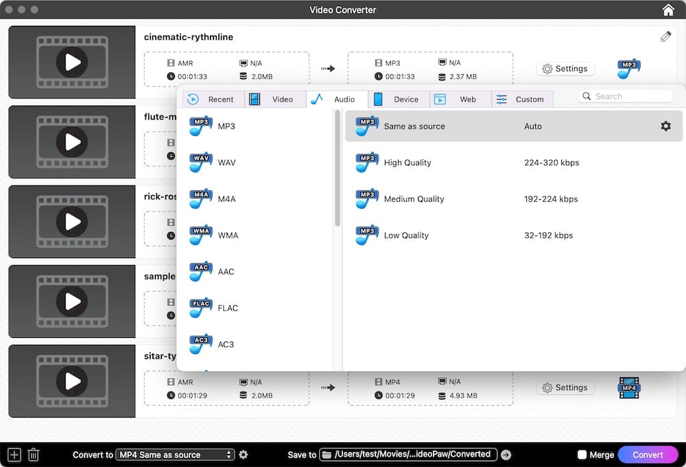 amr to mp3 conversion