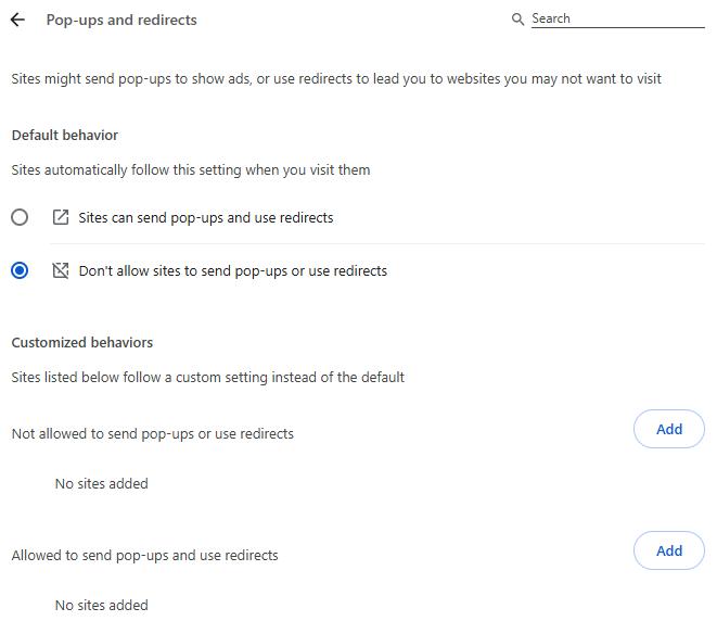 block pop-ups on mac in chrome