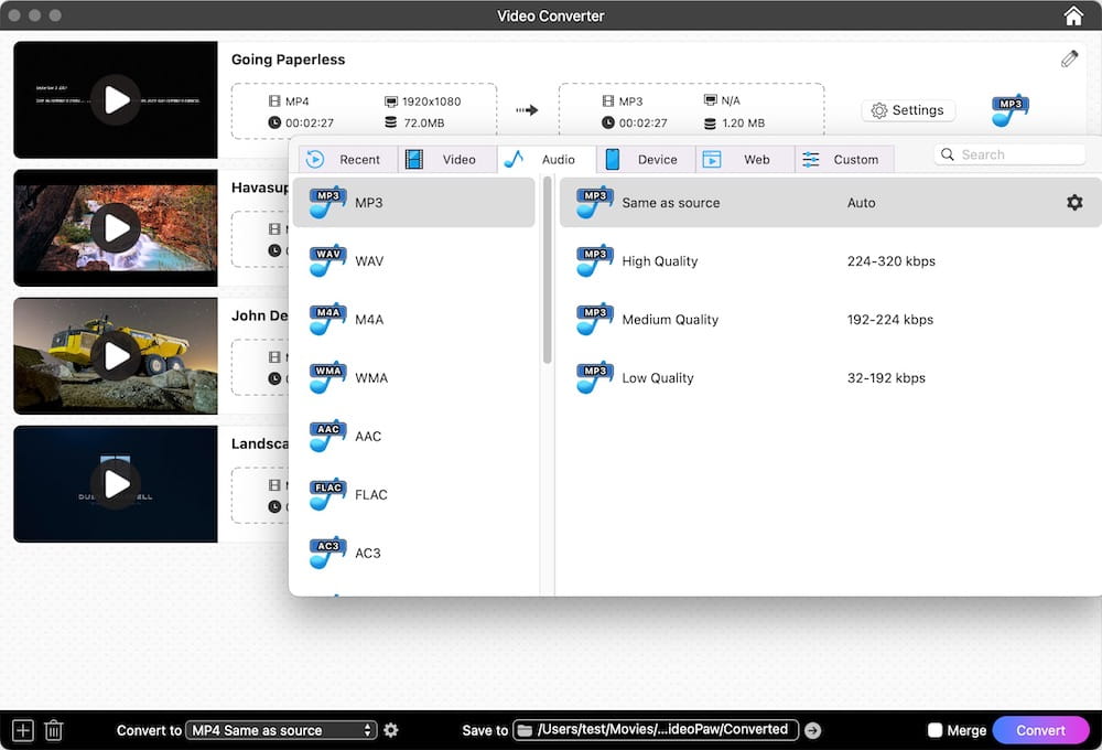 convert tumblr to flac, wav, etc.