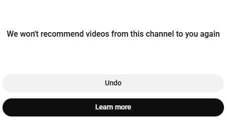 we don't recommend videos from this channel