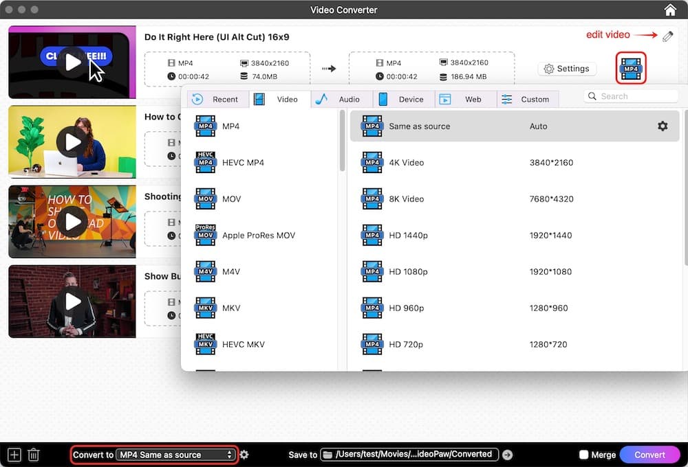 save wistia videos to ideal formats