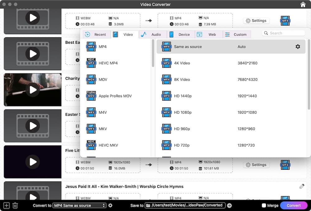 convert easter songs to mp3