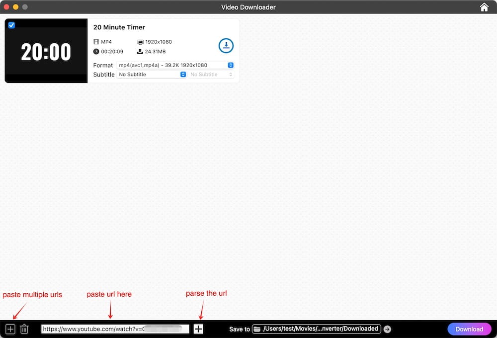 download long youtube video