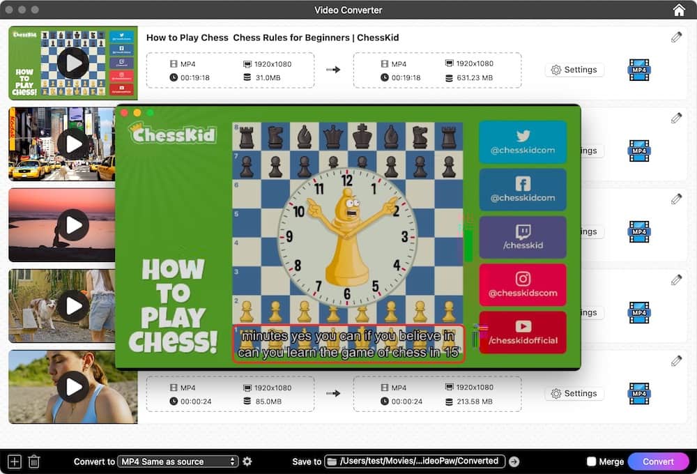 batch add subtitles to mp4 videos