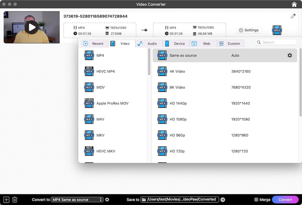 make webinarjam video to more formats