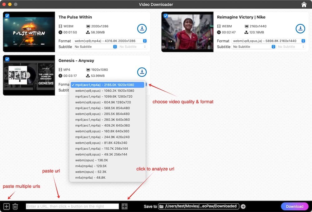 upload downloaded videos
