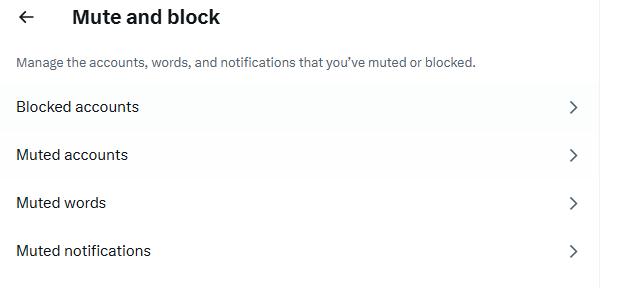 mute and block