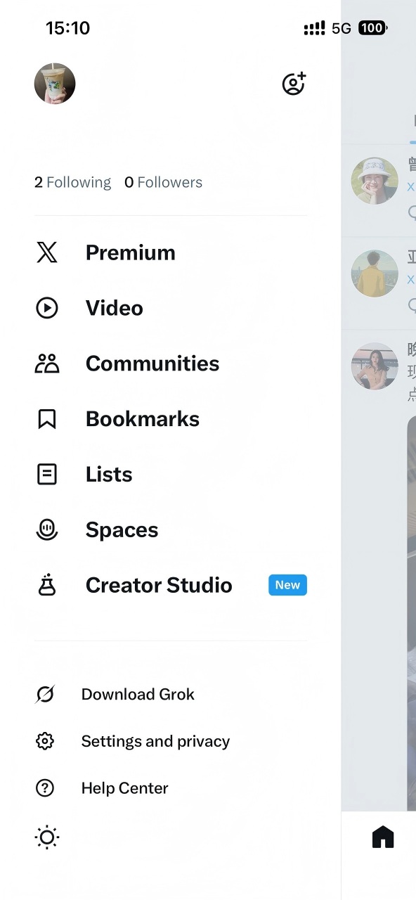 settings and privacy on Twitter phone