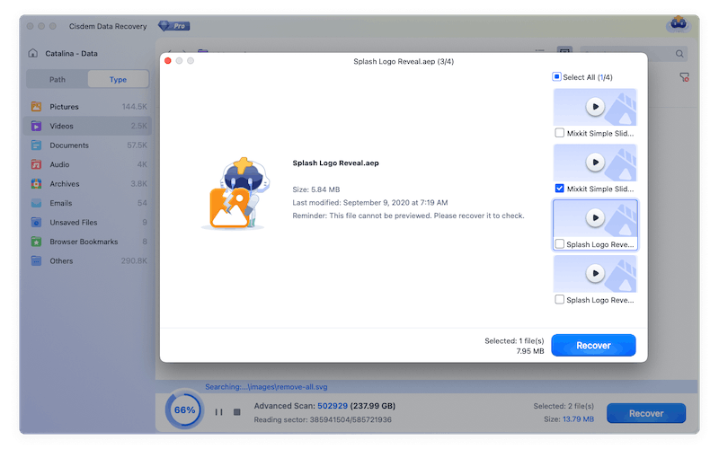recover aep files with cisdem 03