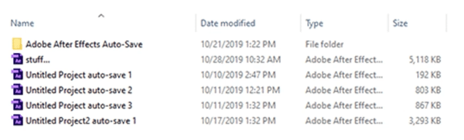 recover from autosave