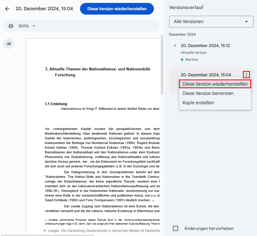 google previous version 02
