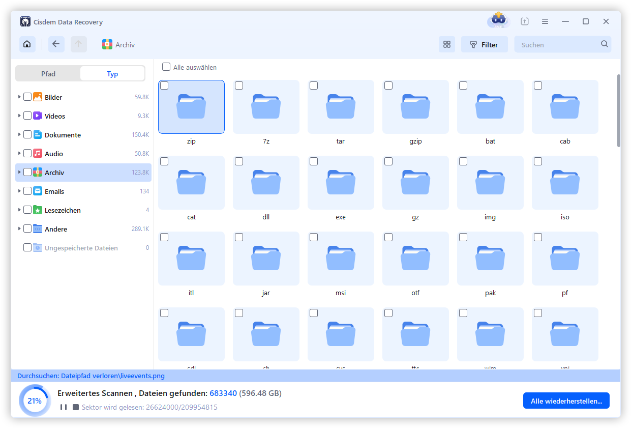 recover zip with cisdem 02