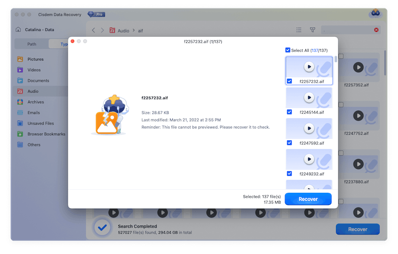 recover garageband cisdem 03