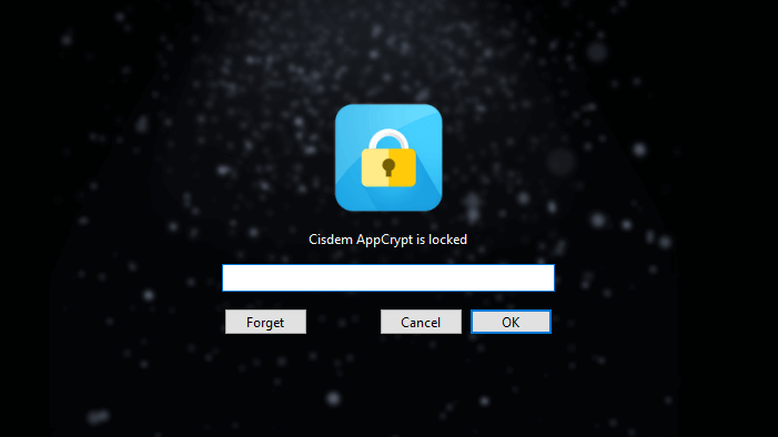 password entry screen