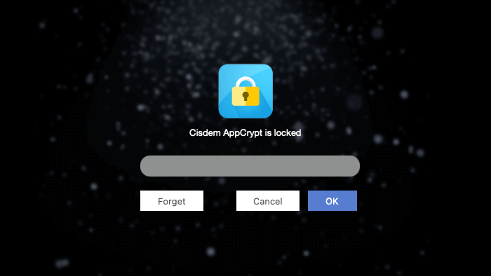 password entry screen