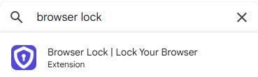 search browser lock