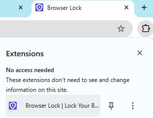 select browser lock