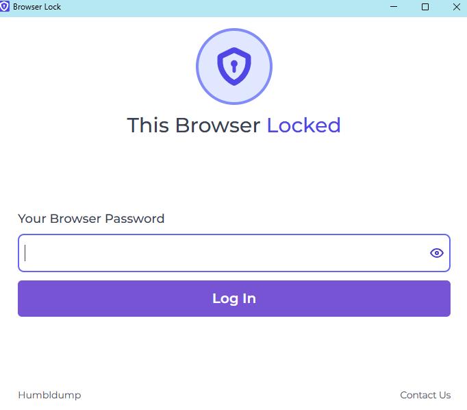 browser is locked