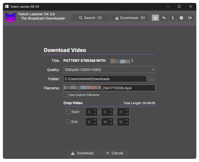 download twitch videos on windows 3