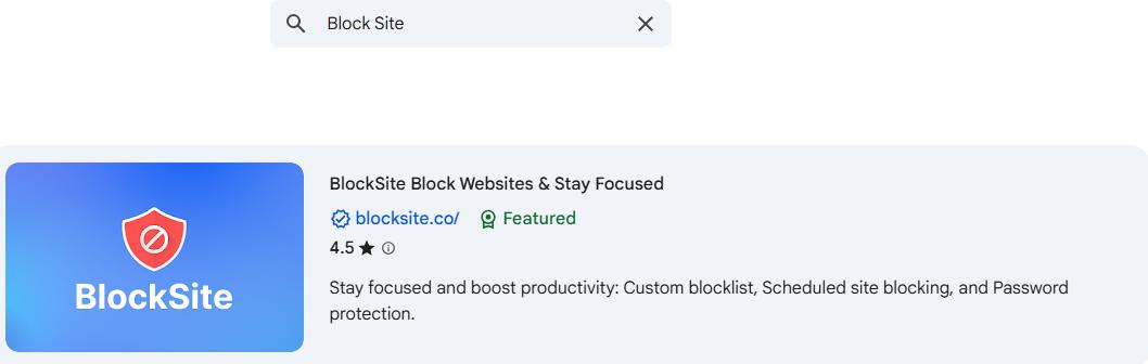 choose block site