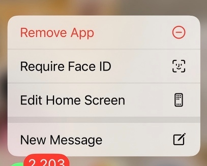 long press viber app