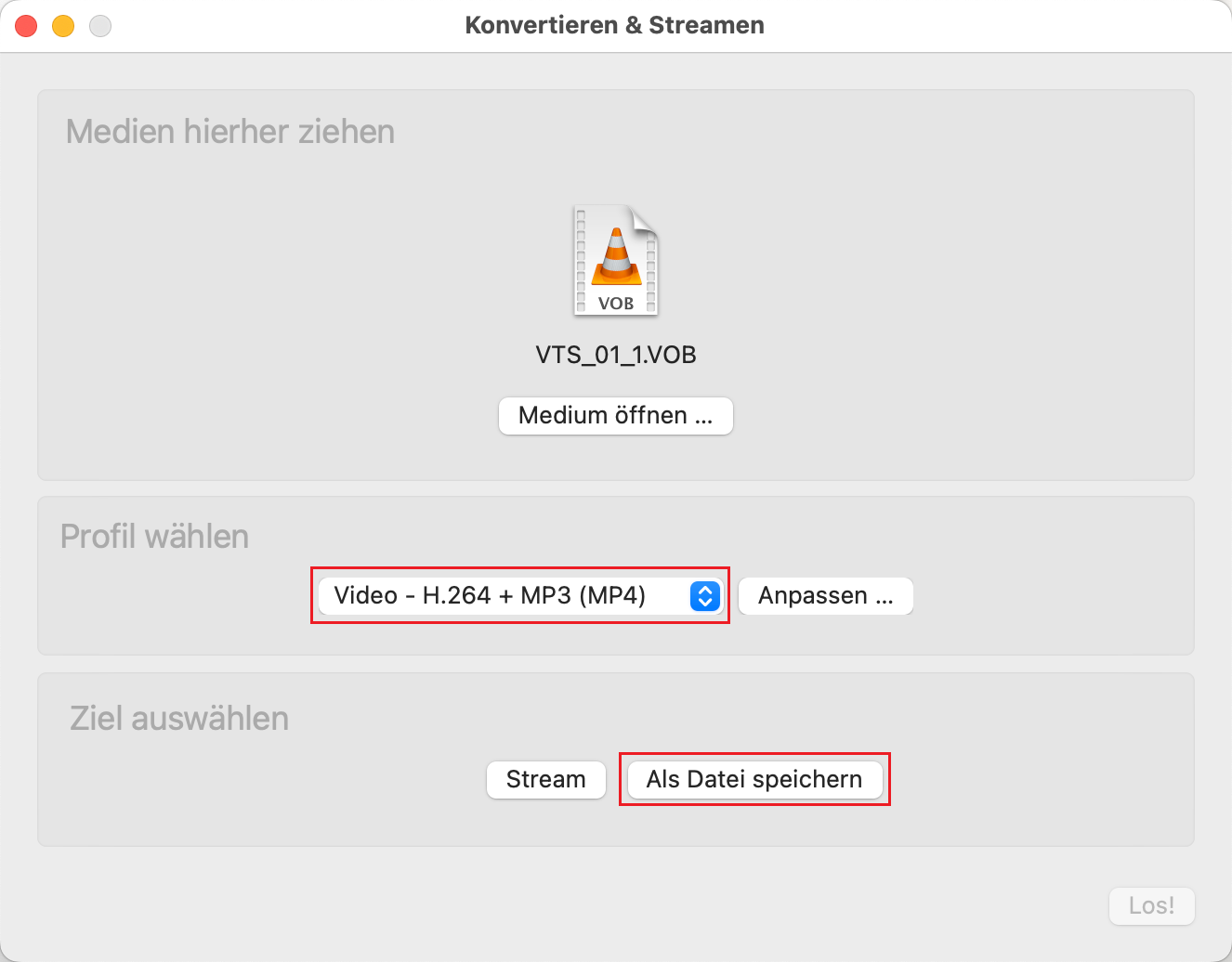 convert vob to mp4 mac vlc