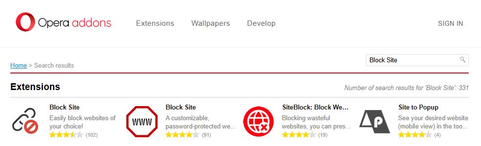 search block site