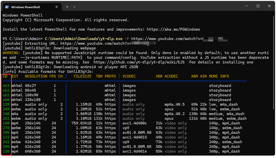 download youtube video to mp4 yt-dlp