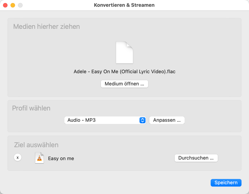 Convert FLAC to MP3 with VLC Step 2