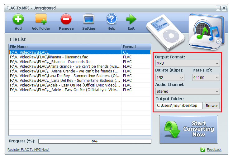 Convert FLAC to MP3 on Windows-1